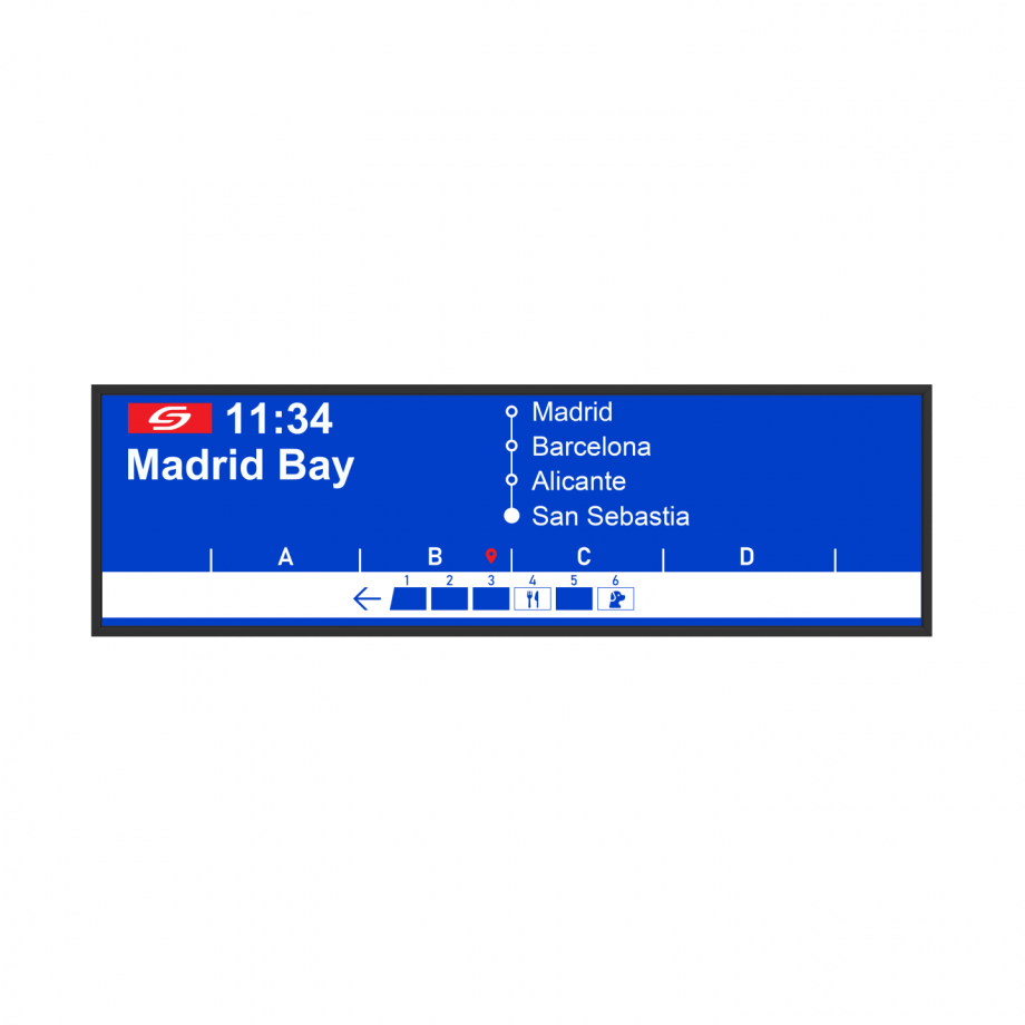 19.1" PID 1000 nits 16:3 Stretch Bar