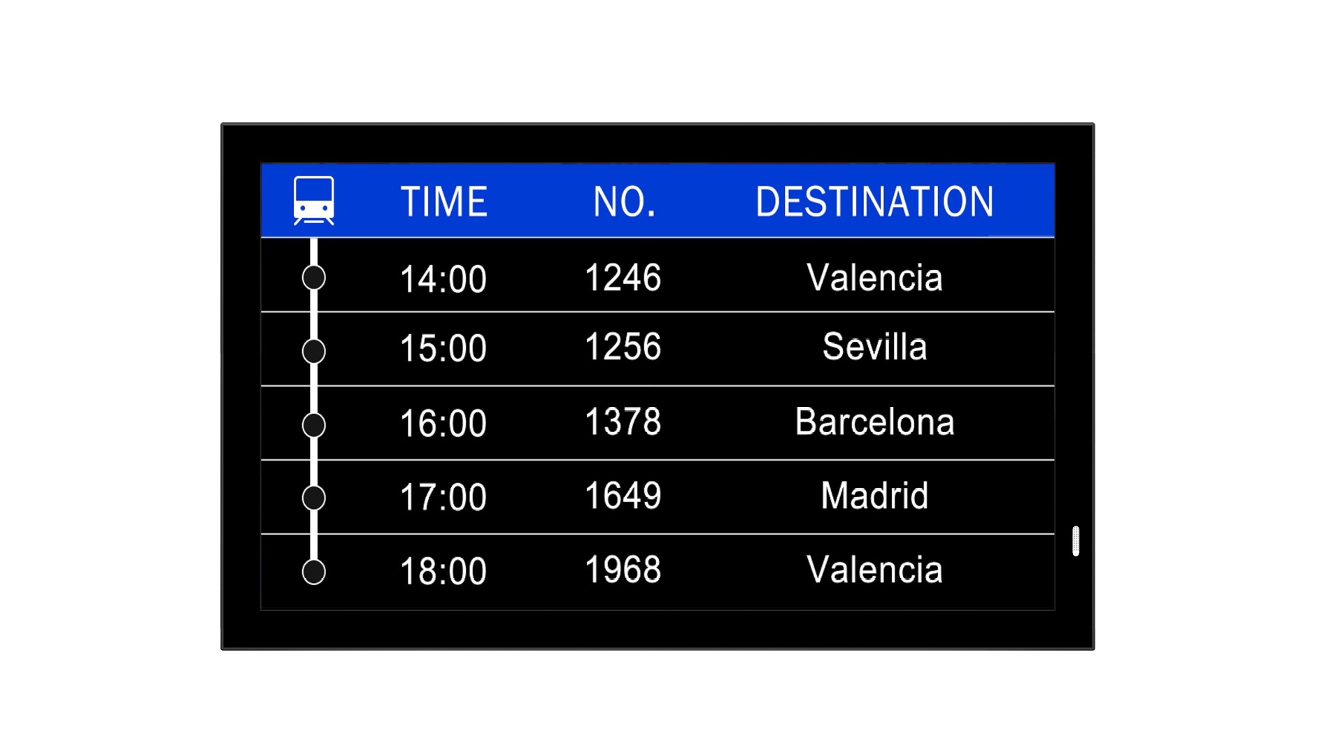 32" Railway PID Display 250000 Nits