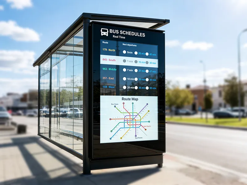 Bus Station Display Solutions